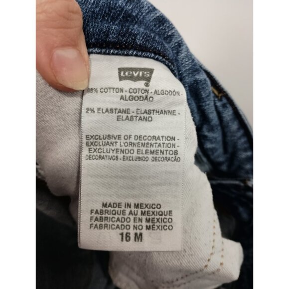 Levi's Womens Low Boot Cut Jeans 545 Size 16M Blue Denim Flare Y2K BOHO MId Rise - Picture 8 of 10